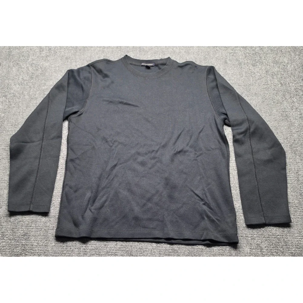 Banana Republic Mens Large Heavyweight Waffle Knit Thermal Long Sleeve Henley